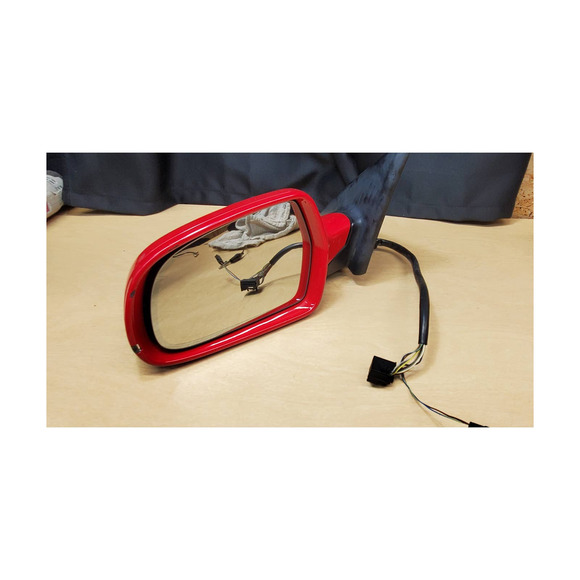 2010-2014 AUDI A5 2.0T Prestige Convertible Mirror DRIVER Side Left LH Side RED - Picture 2 of 10